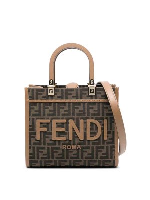 FENDI: totes bags - Sunshine Small Ff Jacquard