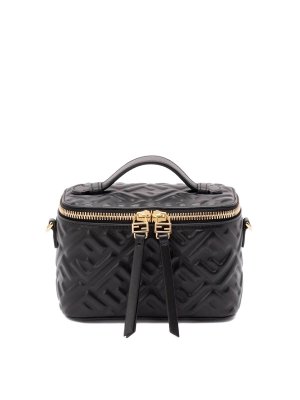 FENDI: cross body bags - Vanity Nappa Leather Bag With Ff Motif