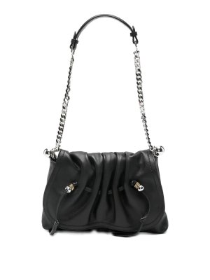 ISABEL MARANT: shoulder bags - Bolton Pouch Leather Shoulder Bag