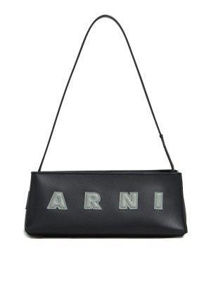 Marni: cross body bags - Leather Museo Baguette Bag