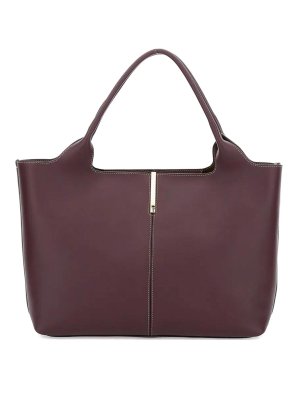 TOD'S: totes bags - Medium-Small Leather Shopping Bag