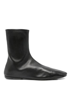 DRIES VAN NOTEN: ankle boots - Leather Sock Booties