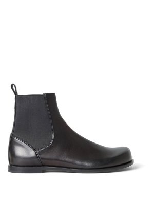 FENDI: boots - Ff Squared Chelsea Boots In Nappa Leather