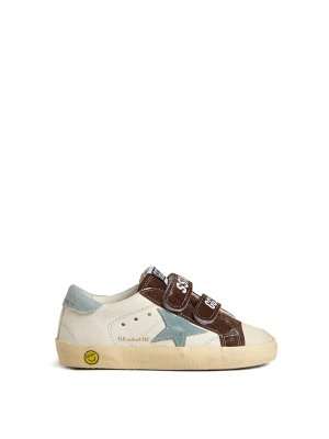 GOLDEN GOOSE: trainers - Old School Leather Sneakers