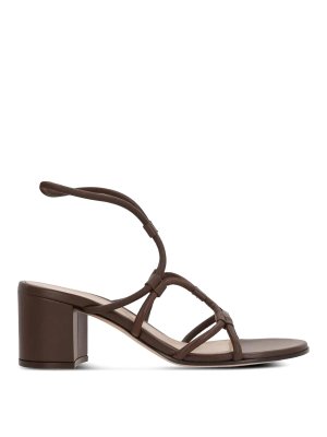 Gianvito Rossi: sandals - Multi-Way Strap Heeled Sandals 65