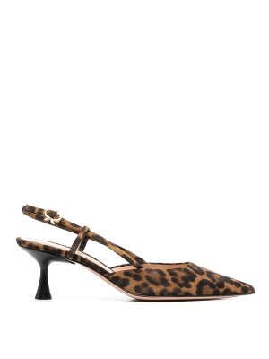 Gianvito Rossi: court shoes - Ascent 55 Suede Slingback