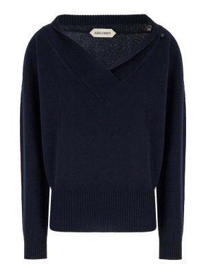 ALBERTA FERRETTI: Suéteres con cuello pico - Suéter Cuello Redondo - Azul