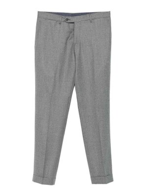 BARBA NAPOLI: Casual Hosen - Casual Hose - Hellgrau