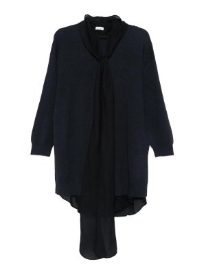 BRUNELLO CUCINELLI: Robe longueur genou - Robe Au Genou - Bleu