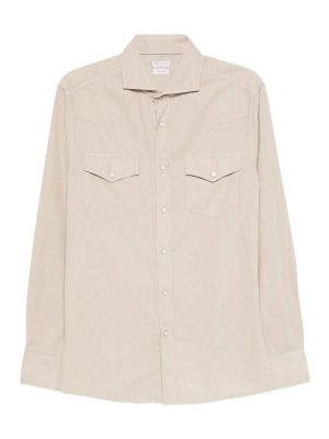 BRUNELLO CUCINELLI: Hemden - Hemd - Beige