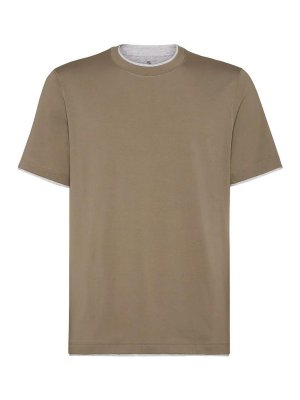 BRUNELLO CUCINELLI: Camisetas - Camiseta - Verde
