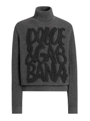 DOLCE & GABBANA: Turtlenecks & Polo necks - Long Sleeve Turtle-Neck Sweater