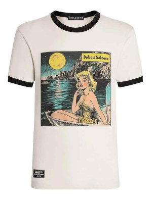 DOLCE & GABBANA: t-shirts - Short Sleeve Crew-Neck T-Shirt