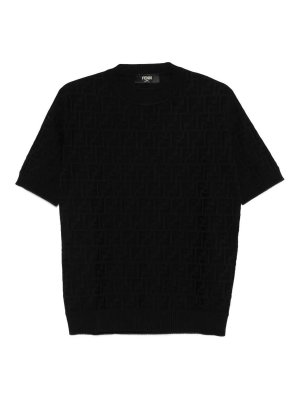 FENDI: crew necks - ` Zucca Allover` Crew-Neck Sweater
