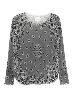 KUJTEN: crew necks - `Mela Bandana Bico` Sweater
