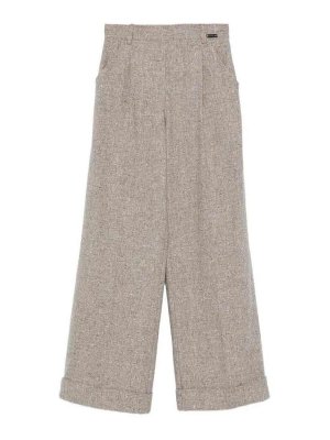 MANZONI24: Pantalones casual - Pantalón Casual - Marrón Topo