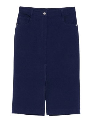 PATRIZIA PEPE: Faldas media pierna y semilargas - Falda Semilarga - Azul