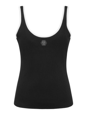 PHILIPP PLEIN: トップス＆タンクトップ - トップ/タンクトップ - 黒