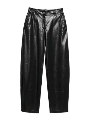 Pinko: leather trousers - `Panino` Faux Leather Pants