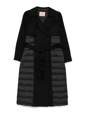 TWINSET: Abrigos cortos - Abrigo Corto - Negro