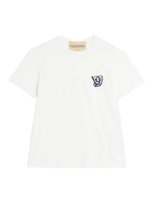VALENTINO: t-shirts - `Vltn` Print Regular T-Shirt