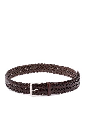 Anderson's: belts - Woven Leather Belt
