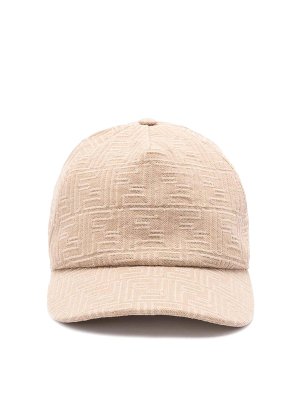 FENDI: hats & caps - `Denim Ff` Baseball Cap