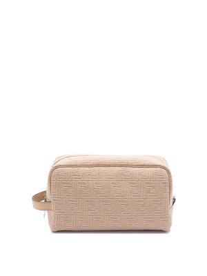 FENDI: Cases & Covers - Large `Denim Ff` Beauty Case