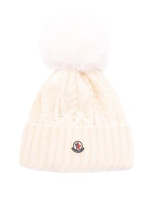 MONCLER: Chapeaux - Chapeau - Blanc
