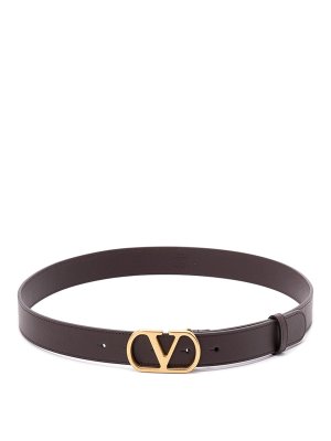 VALENTINO GARAVANI: belts - `Vlogo Signature` Leather Belt