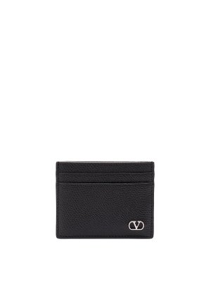 VALENTINO GARAVANI: wallets & purses - `Vlogo Signature` Leather Card Holder