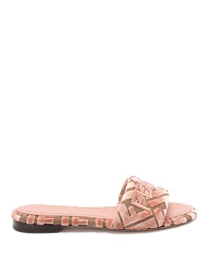 FENDI: flip flops - `Ff` Slides