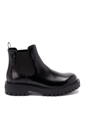 PRADA: boots - Leather Chelsea Boots