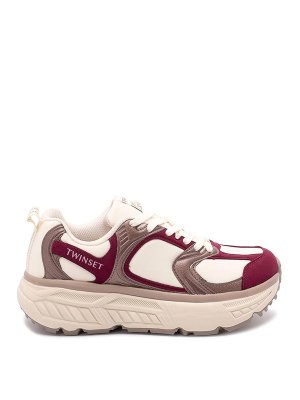 TWINSET: Zapatillas - Zapatillas - Rojo Oscuro