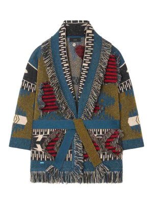 ALANUI: cardigan - Cardigan con frange con cintura