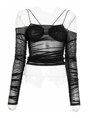 AMAZUÌN: トップス＆タンクトップ - トップ/タンクトップ - 黒