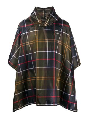 BARBOUR: cappotti trench - Capo impermeabile con motivo tartan