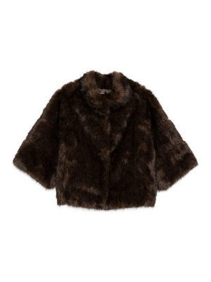 BETTA CORRADI: Abrigos de borreguito y piel  - Abrigo De Piel - Marrón