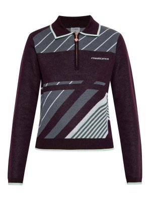 CASABLANCA: Cuellos altos y polos - Suéter Con Cuello Alto - Púrpura