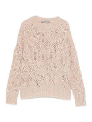 D.EXTERIOR: Strickpullover mit Rundhalsausschnitt - Rundhalspullover - Beige