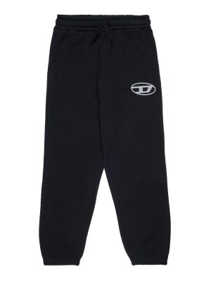 DIESEL: Pantalones deportivos - Pantalones Deportivos - Negro