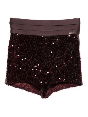 ELISABETTA FRANCHI: Hosen Shorts - Shorts - Dunkelrot