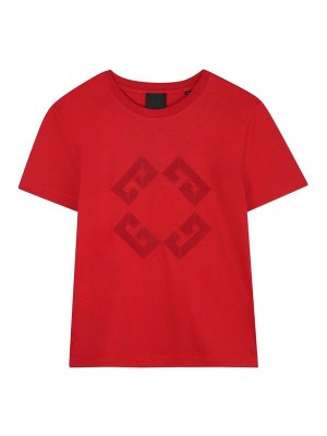 GIVENCHY: t-shirts - Logo Short-Sleeved T-Shirt