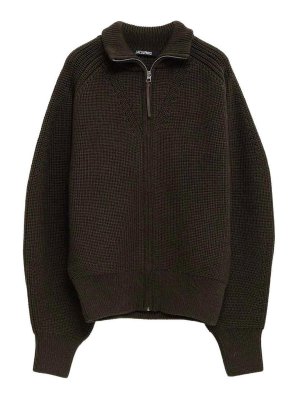 JACQUEMUS: Suéteres con cuello pico - Suéter Cuello Redondo - Verde