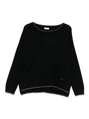 Liu Jo: Col bateau - Pull Col Bateau - Noir