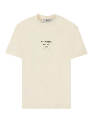 m.s.g.m.: T-shirts - T-Shirt - Beige