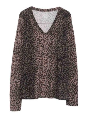 Majestic Filatures: Suéteres con cuello pico - Suéter Con Cuello De Pico