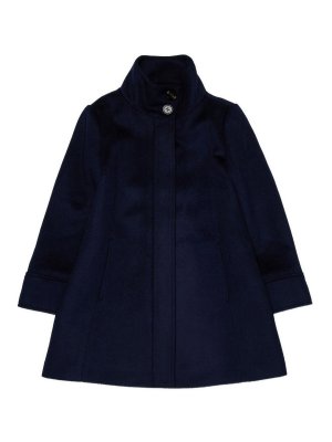 MAX&CO.: knee length coats - Zip-Up Coat In Blue