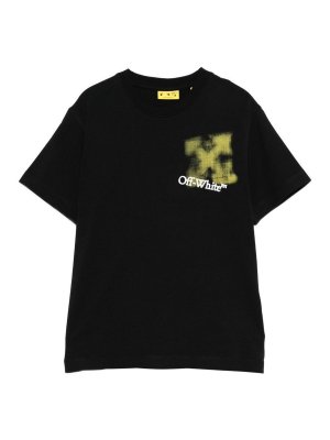 OFF-WHITE: t-shirts - Short-Sleeved T-Shirt With Logo