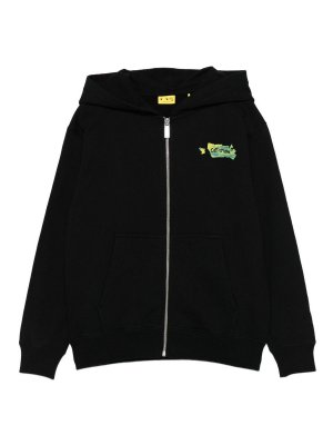 OFF-WHITE: Sweatshirts & Sweaters - Zip-Up Hoodie With Logo